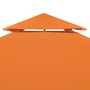 VIDAXL Toile de remplacement de belvedere 310 g/m^2 Orange 3x3 m