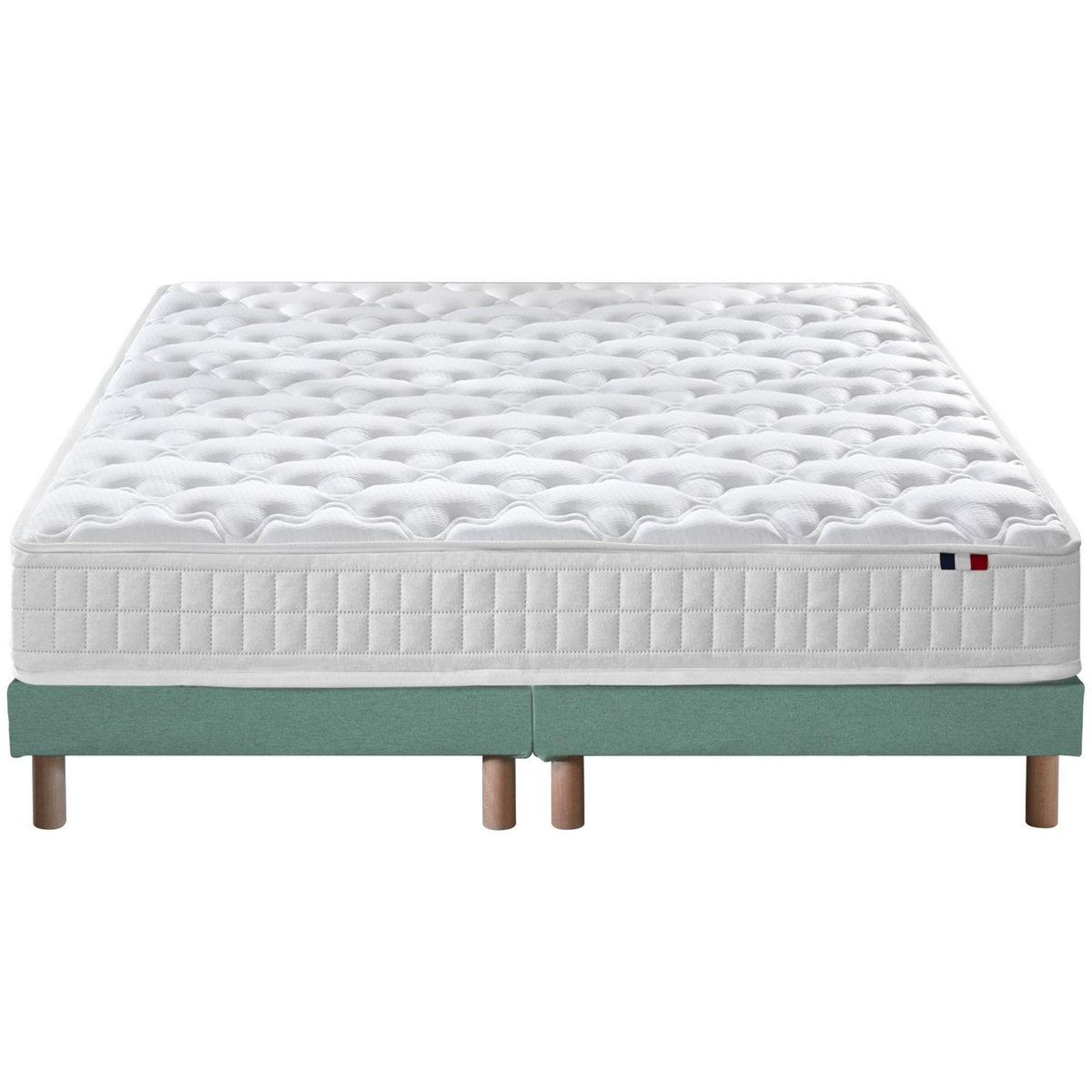IDLITERIE Ensemble matelas à ressorts 5 zones ÉTOILE avec sommier - confort français