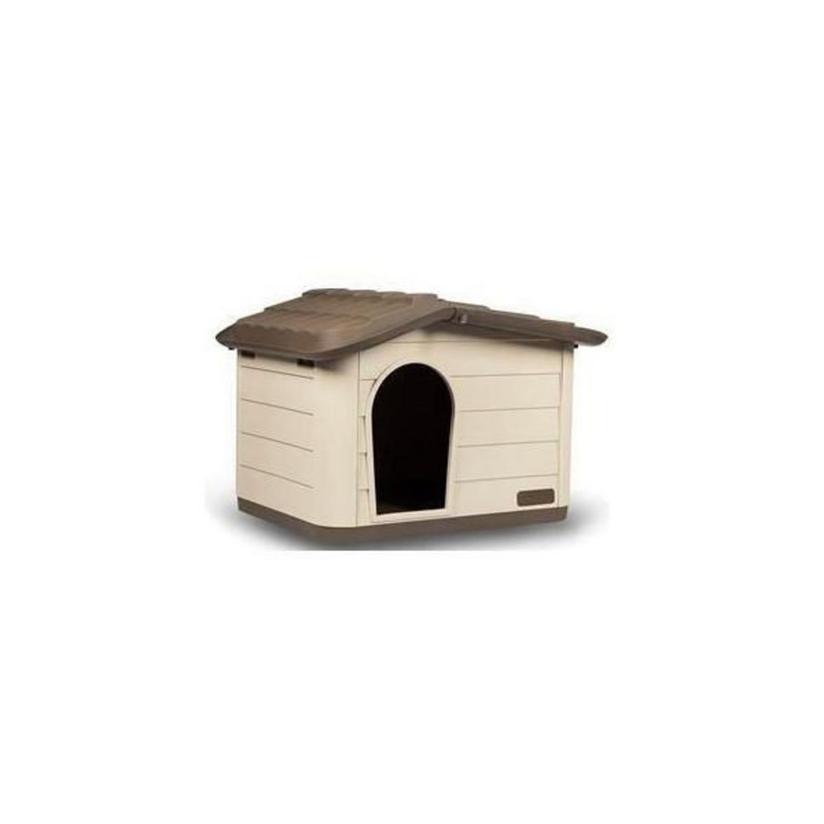 KERBL KERBL - Maison extérieure pour chats - 60 x 51 x 41 cm -Mocca et marron- Plastique