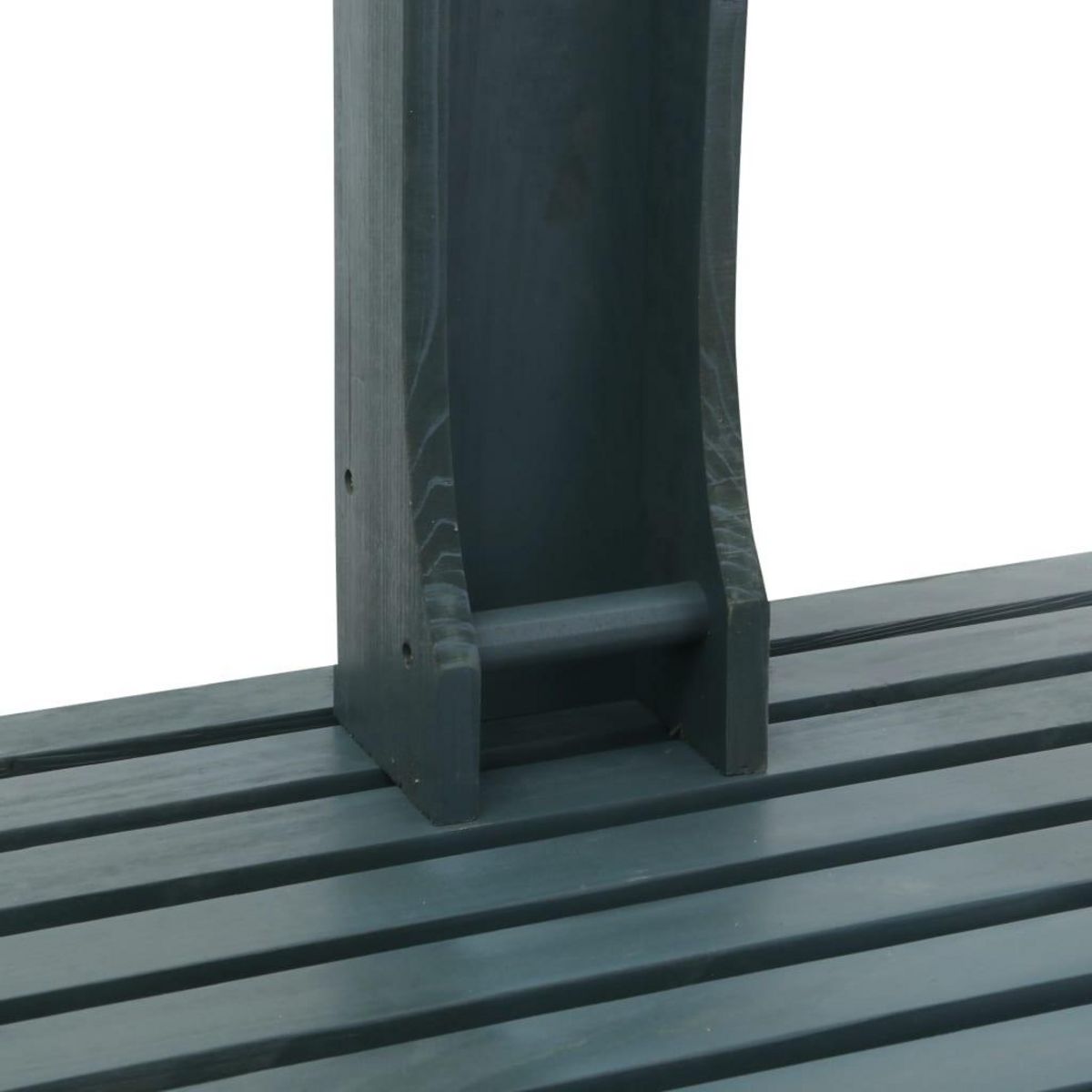 VIDAXL Douche de jardin Anthracite Bois