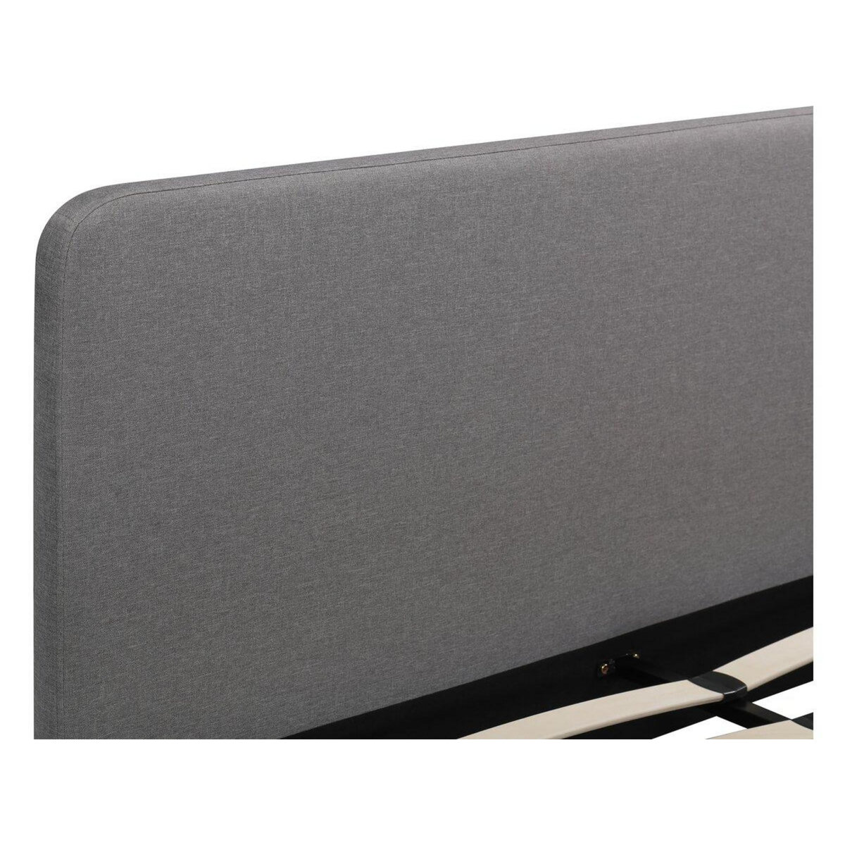 Habitat et Jardin Lit double en tissu  Louise  160 x 200 cm - Gris