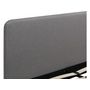Voir la diapositive 4 : Habitat et Jardin Lit double en tissu  Louise  160 x 200 cm - Gris