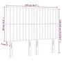 Voir la diapositive 6 : VIDAXL Tete de lit a LED Gris clair 144x5x118/128 cm Velours