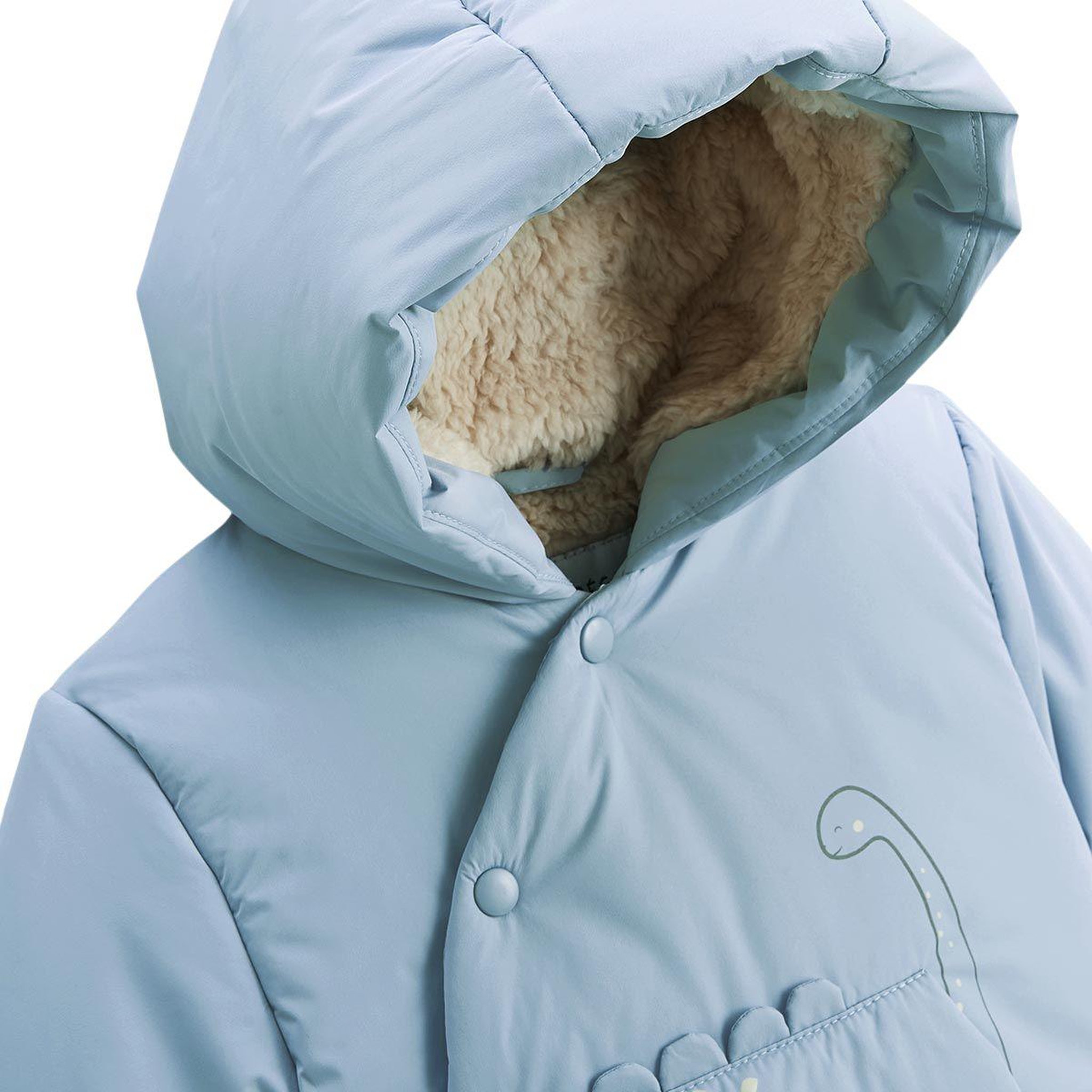 Voir la diapositive 3 : Petit Béguin Doudoune bébé imperméable doublée sherpa avec capuche nino