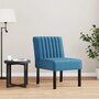 Voir la diapositive 1 : VIDAXL Fauteuil sans accoudoirs bleu velours