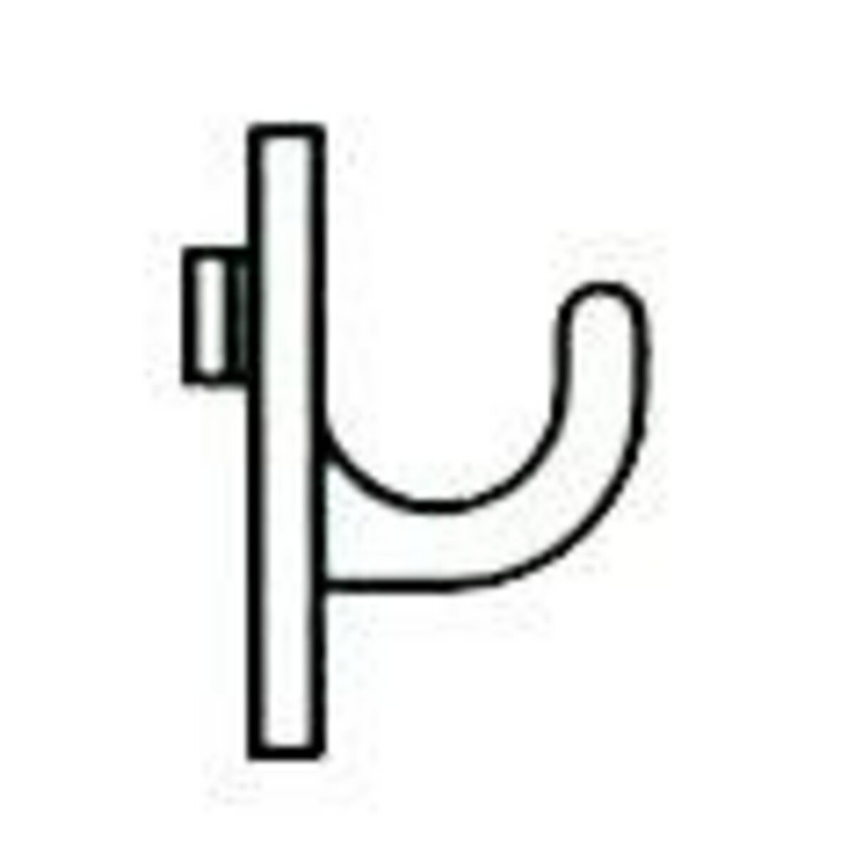 OUTIFRANCE Crochet pour panneau mural (nylon - arrondi 20 mm)