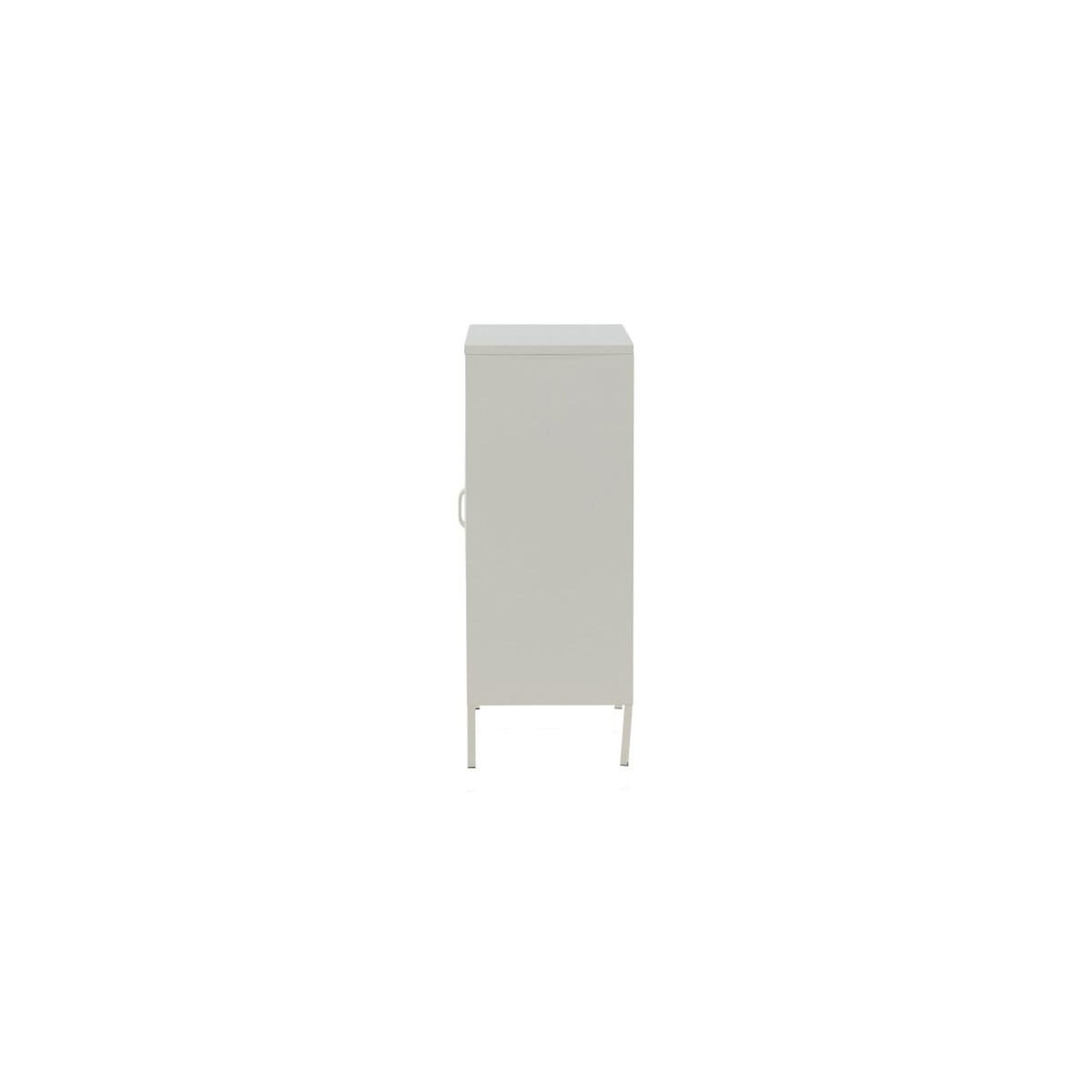 Paris Prix Buffet 2 Portes en Métal  Misha  102cm Blanc