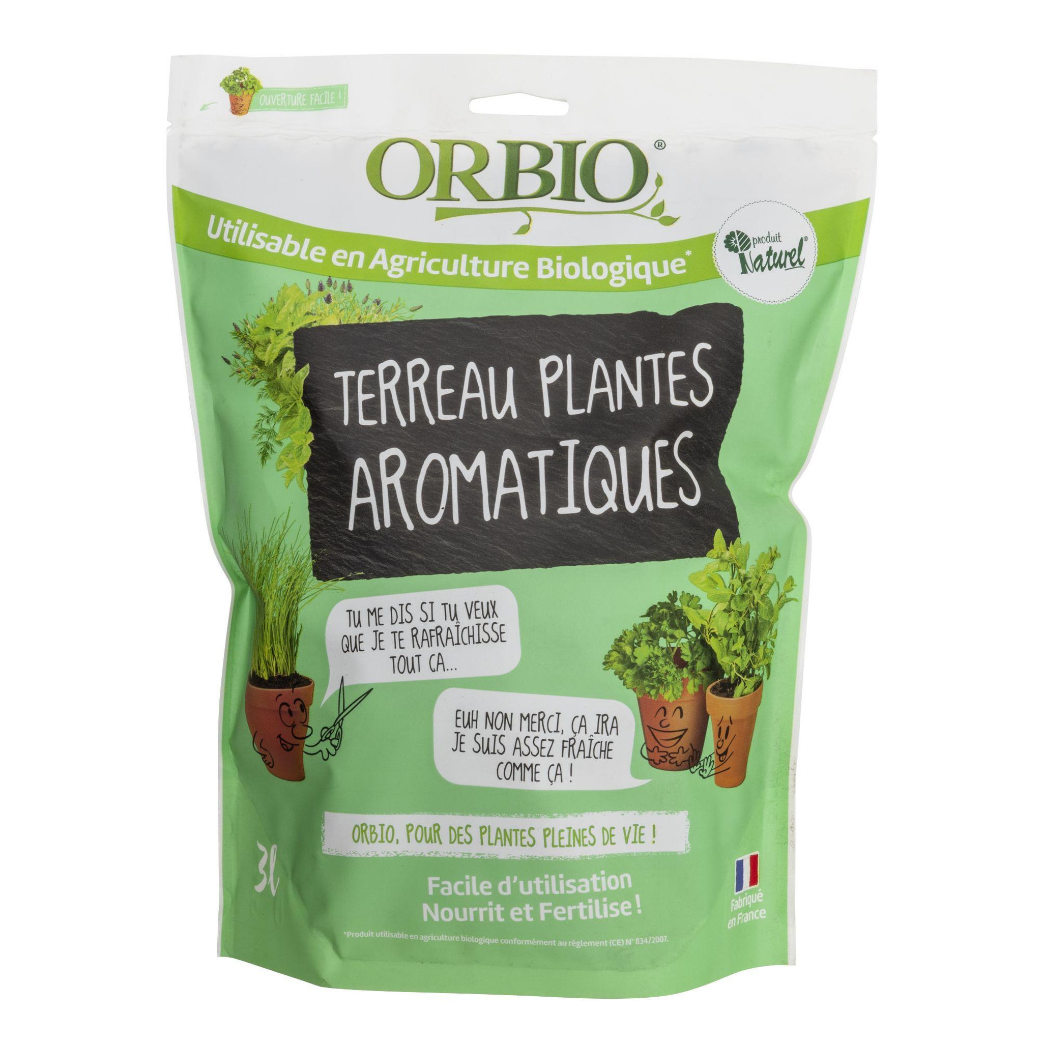 ORBIO Terreau aromatiques 3L Orbio