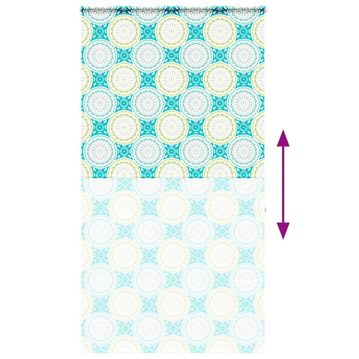 VIDAXL Store enrouleur de douche avec cassette largeur du tissu 116 cm