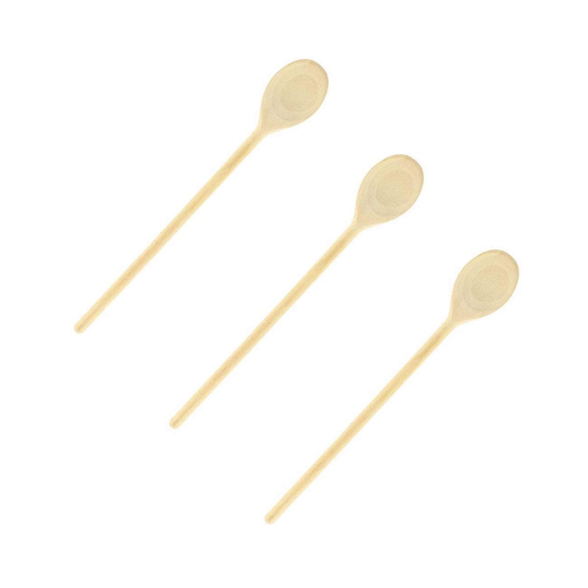 Fackelmann Ensemble de 3 Cuillères de cuisine en bois 30 cm Fackelmann Wood Edition