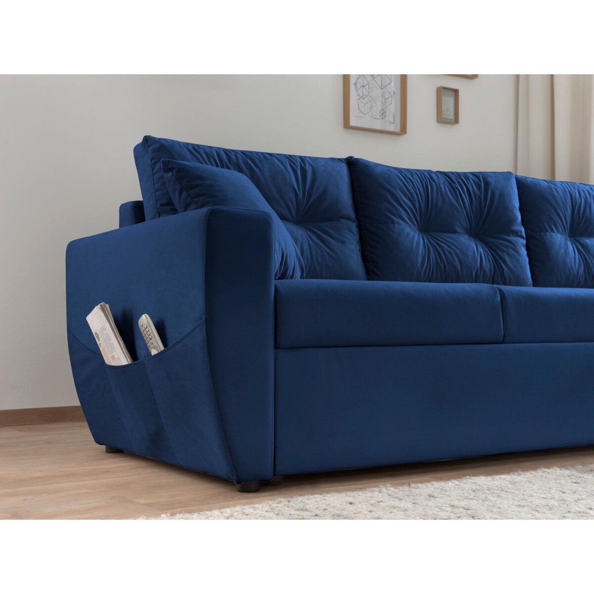 BEST MOBILIER Astoria - canapé d'angle réversible - convertible avec coffre - style contemporain- 4 places