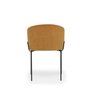 TENZO Bud - Lot de 2 fauteuils de table en tissu et métal