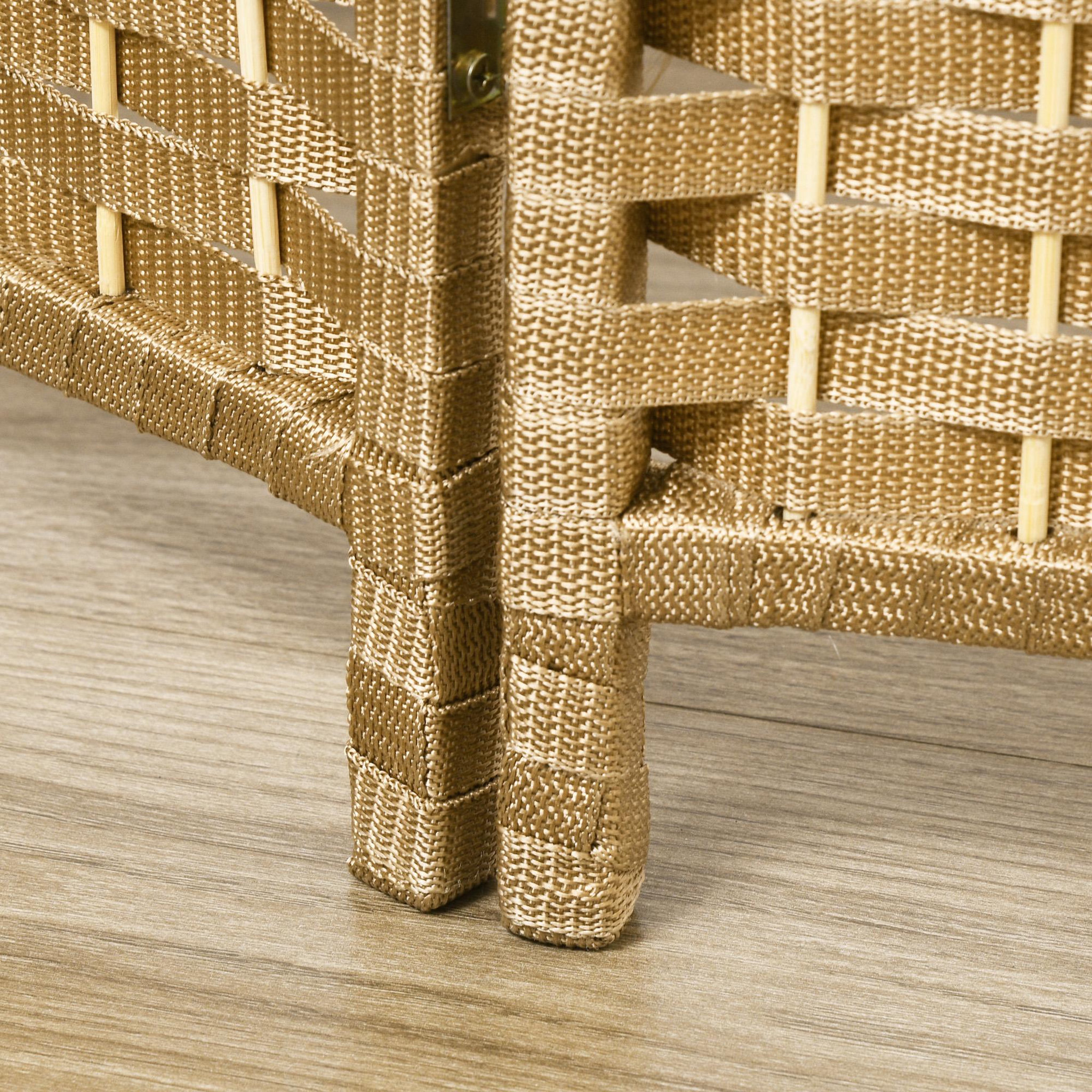 Voir la diapositive 4 : HOMCOM Paravent intérieur en bois 8 panneaux pliable bois naturel