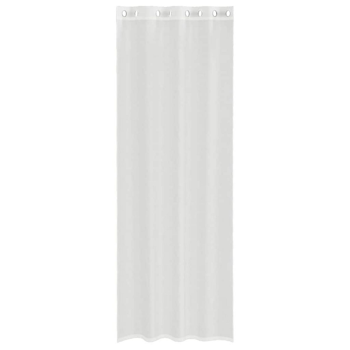 VIDAXL Rideaux en voile avec œillets 2 pcs blanc