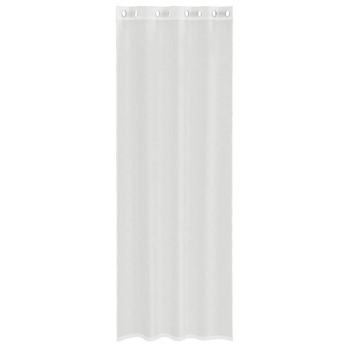 VIDAXL Rideaux en voile avec œillets 2 pcs blanc