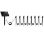 Voir la diapositive 1 : Lumisky Lot de 8 Spots solaires LED ROUNDY MINI Noir Plastique H27cm