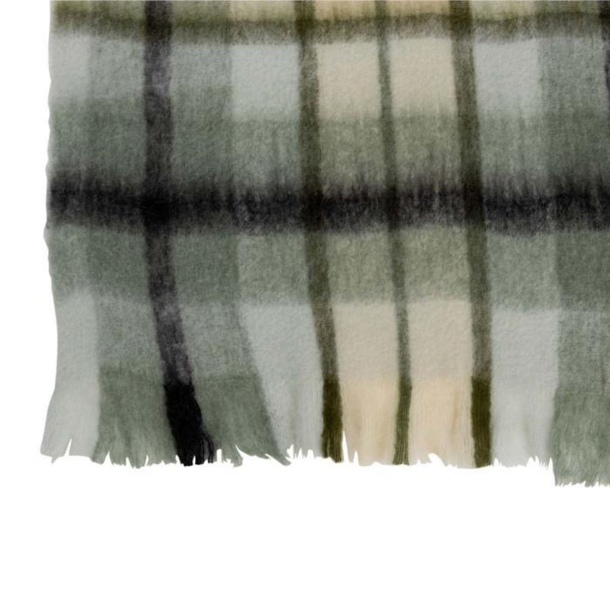 Paris Prix Plaid Déco  Quadrillé  136x190cm Marron & Blanc