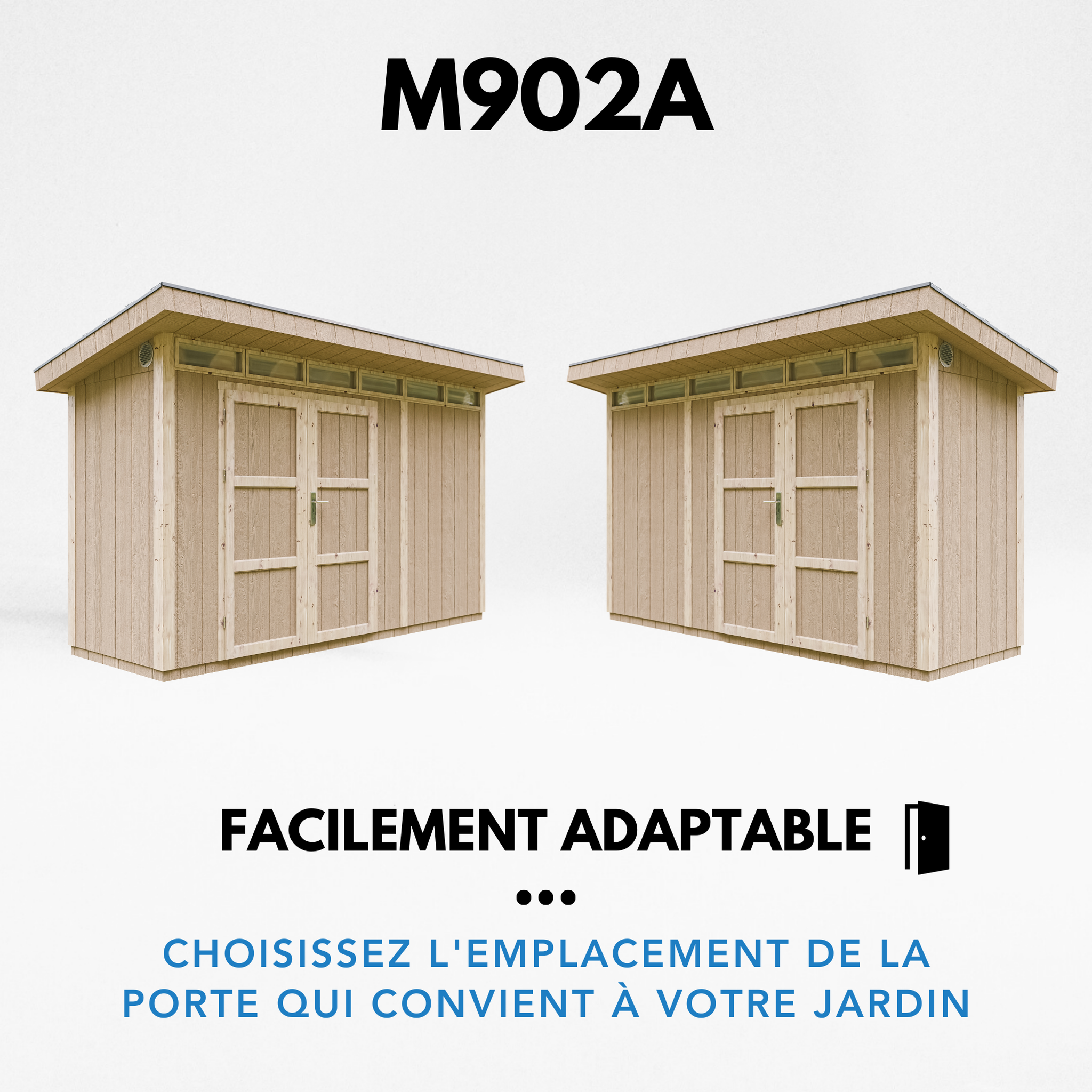 Voir la diapositive 6 : TIMBELA Abri de Jardin Qualité Premium 4m²L161xL412xH239cm avec sol, bardeaux bitumineux M902A