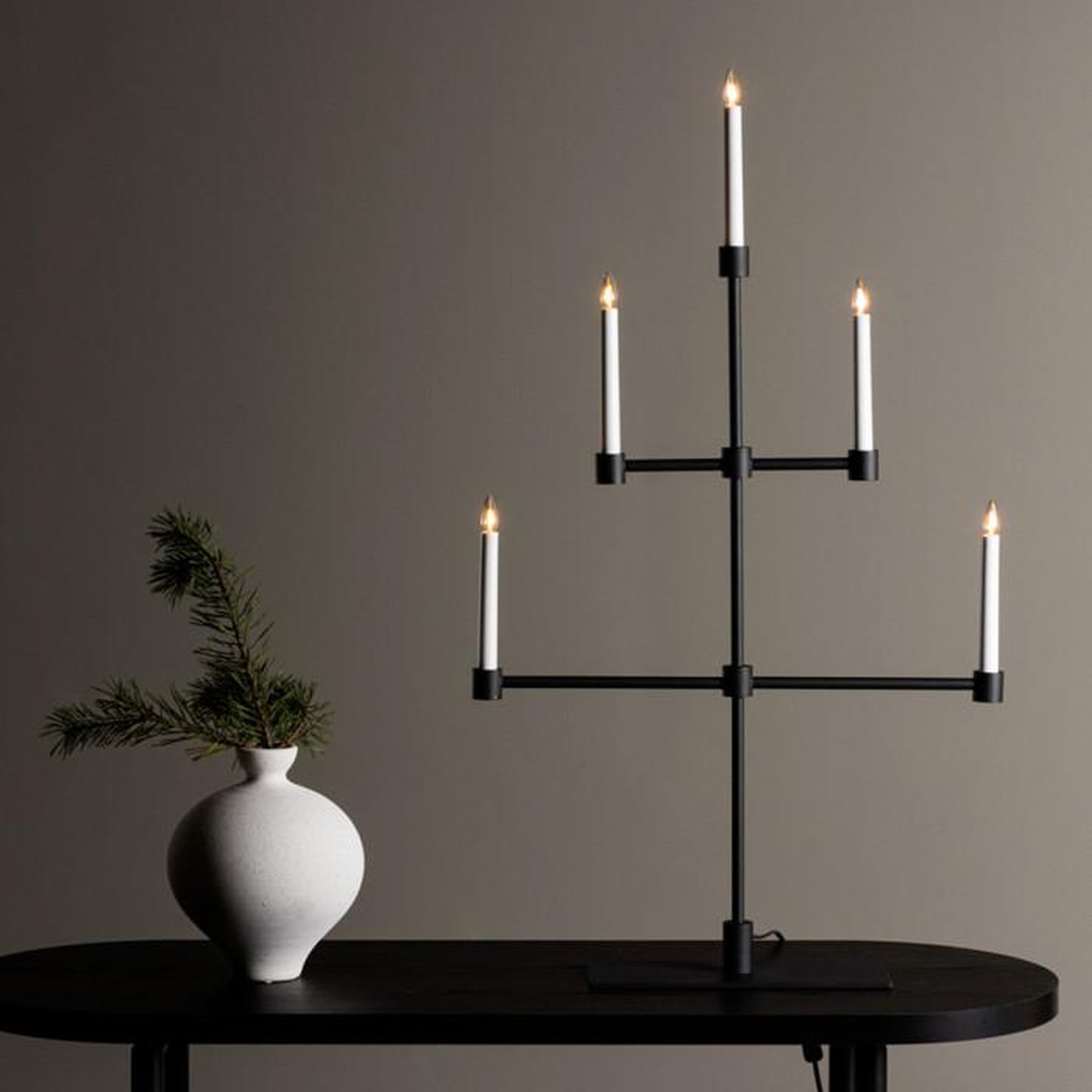 Voir la diapositive 6 : Paris Prix Chandelier à LED  Avoriaz  92cm Noir