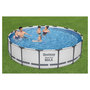 Voir la diapositive 2 : BESTWAY Piscine tubulaire ronde - 457x107cm - STEEL PRO MAX™