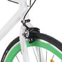 Voir la diapositive 4 : VIDAXL Vélo à pignon fixe blanc et vert 700c 55 cm
