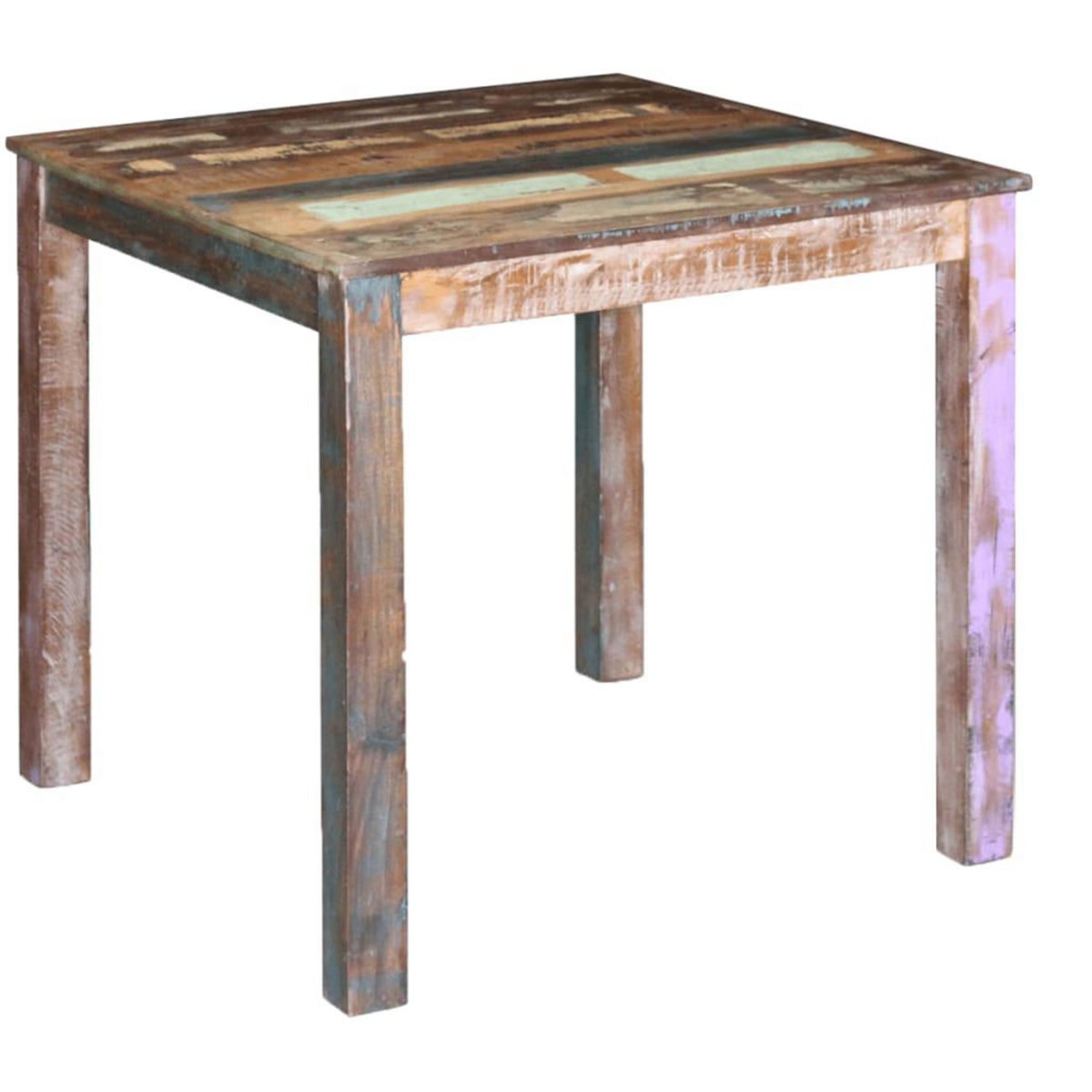 VIDAXL Table de salle a manger Bois de recuperation massif 80x82x76 cm
