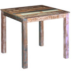 VIDAXL Table de salle a manger Bois de recuperation massif 80x82x76 cm