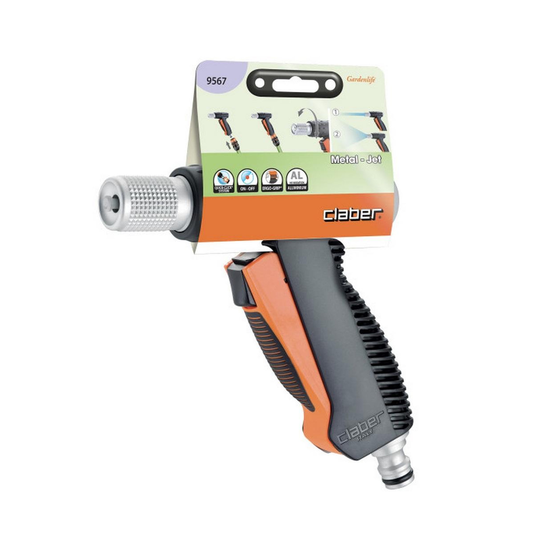 Voir la diapositive 3 : Claber Pistolet d'arrosage - 9567