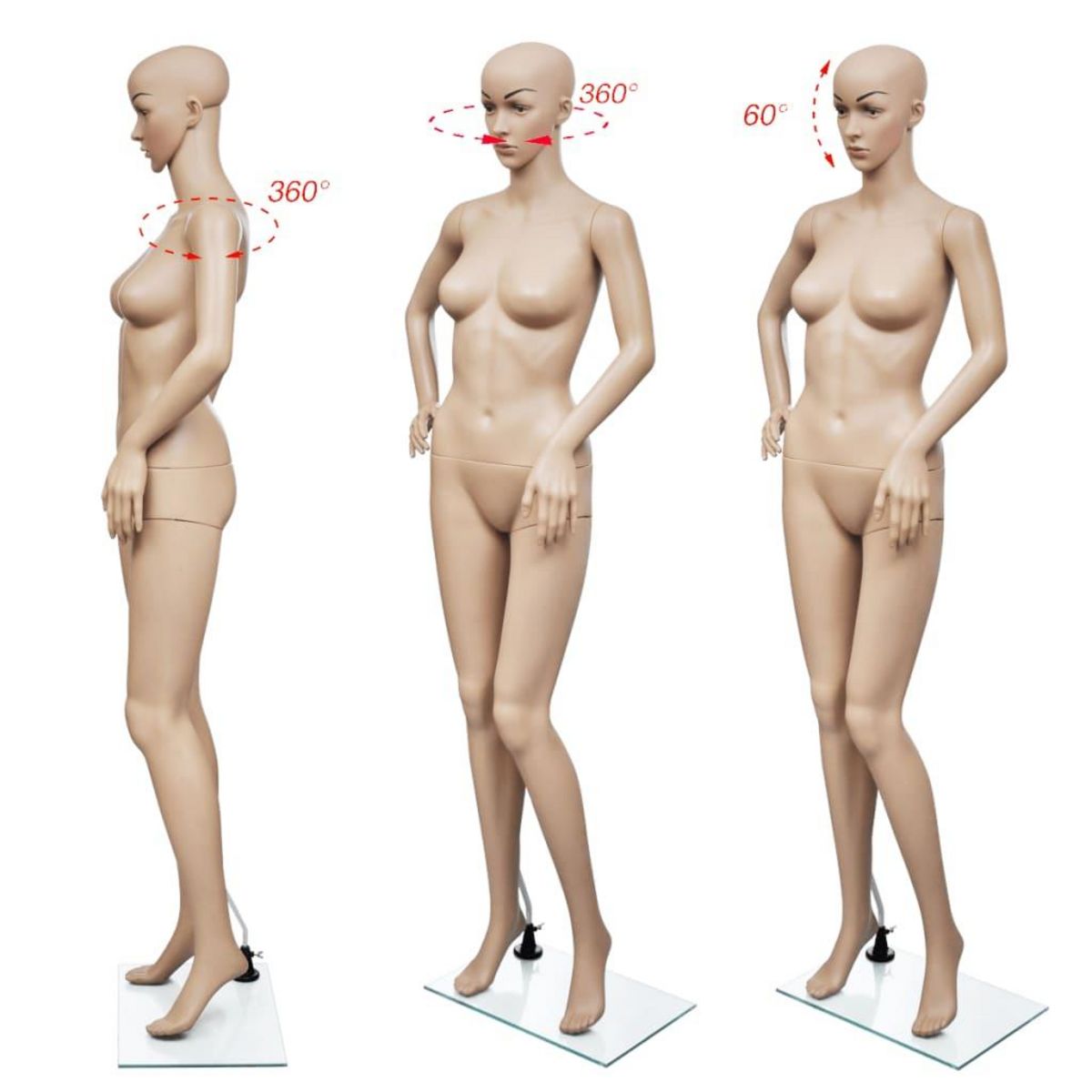 VIDAXL Mannequin de vitrine Femme B