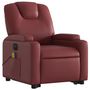 Voir la diapositive 4 : VIDAXL Fauteuil inclinable de massage electrique rouge bordeaux