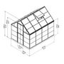 Voir la diapositive 9 : Canopia by PALRAM Serre de jardin - Polycarbonate - 4,6m² - HARMONY