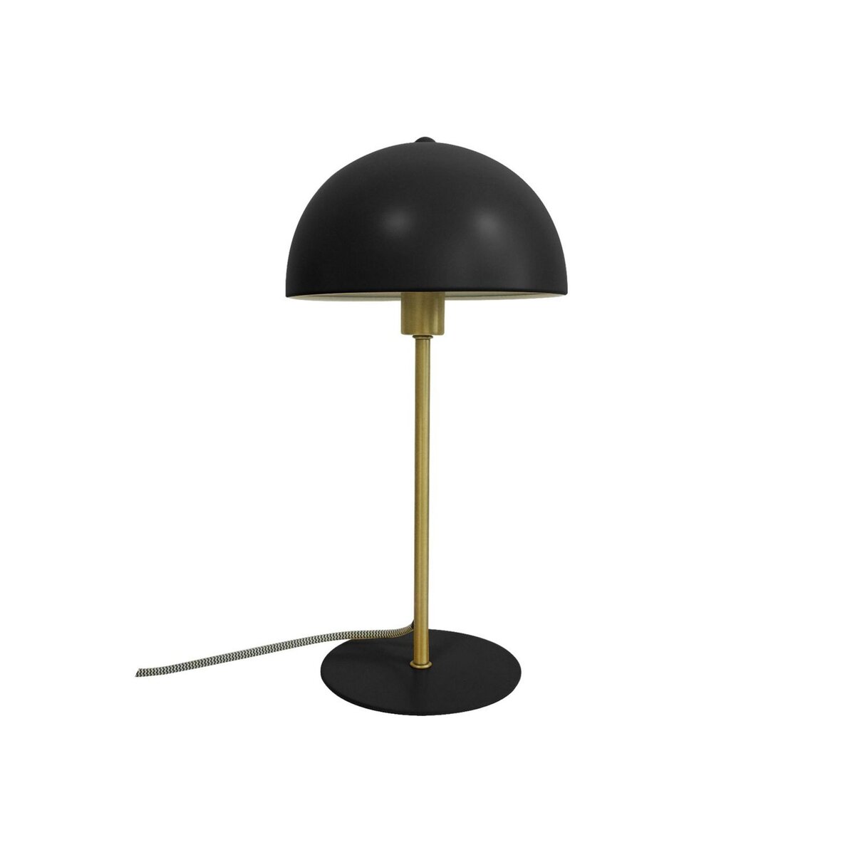 Leitmotiv Lampe à poser design métal Bonnet - H. 39 cm - Noir