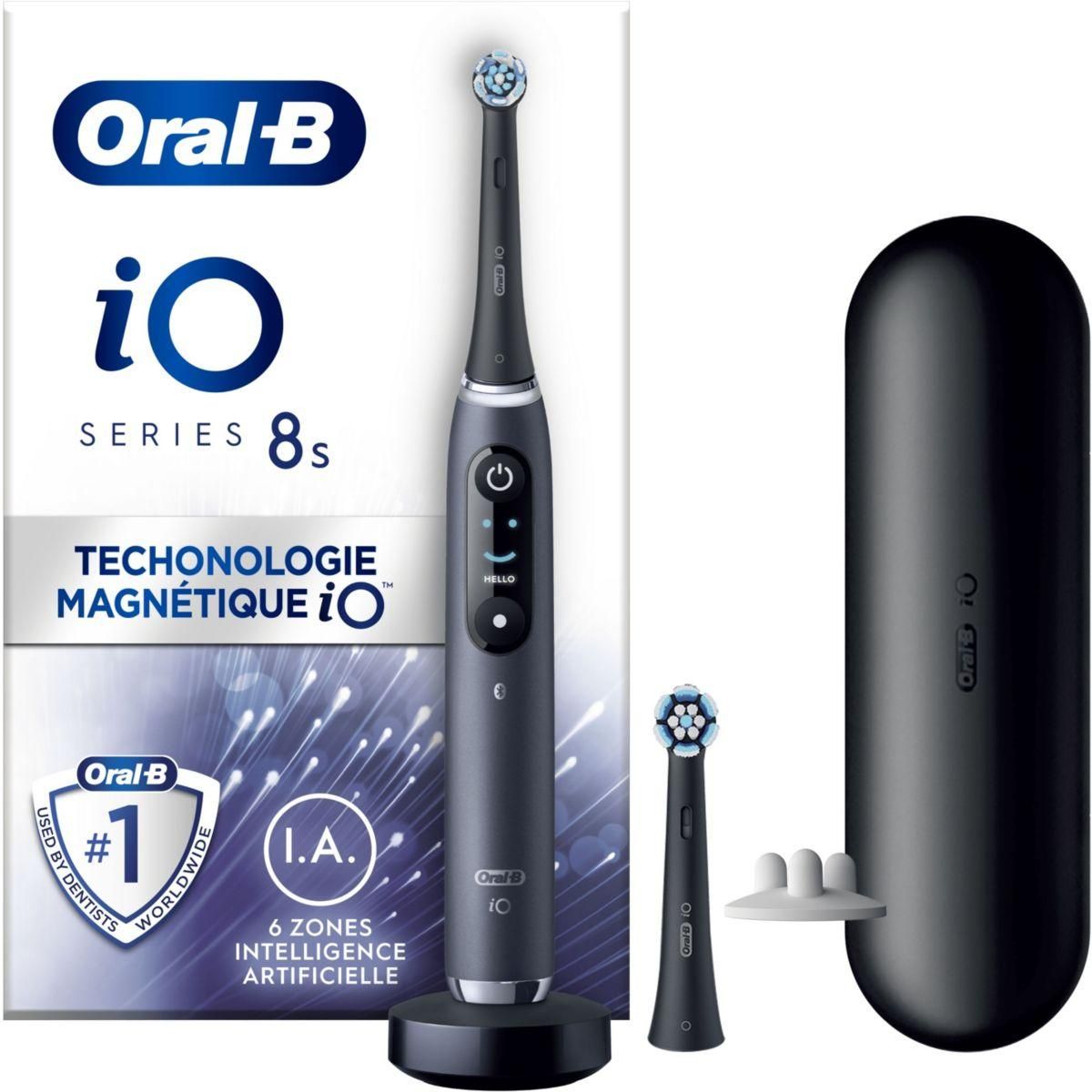 ORAL B Brosse à dents électrique iO8s Series Black Onyx (+1 refils)