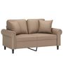 Voir la diapositive 3 : VIDAXL Canape 2 places avec oreillers cappuccino 120 cm similicuir
