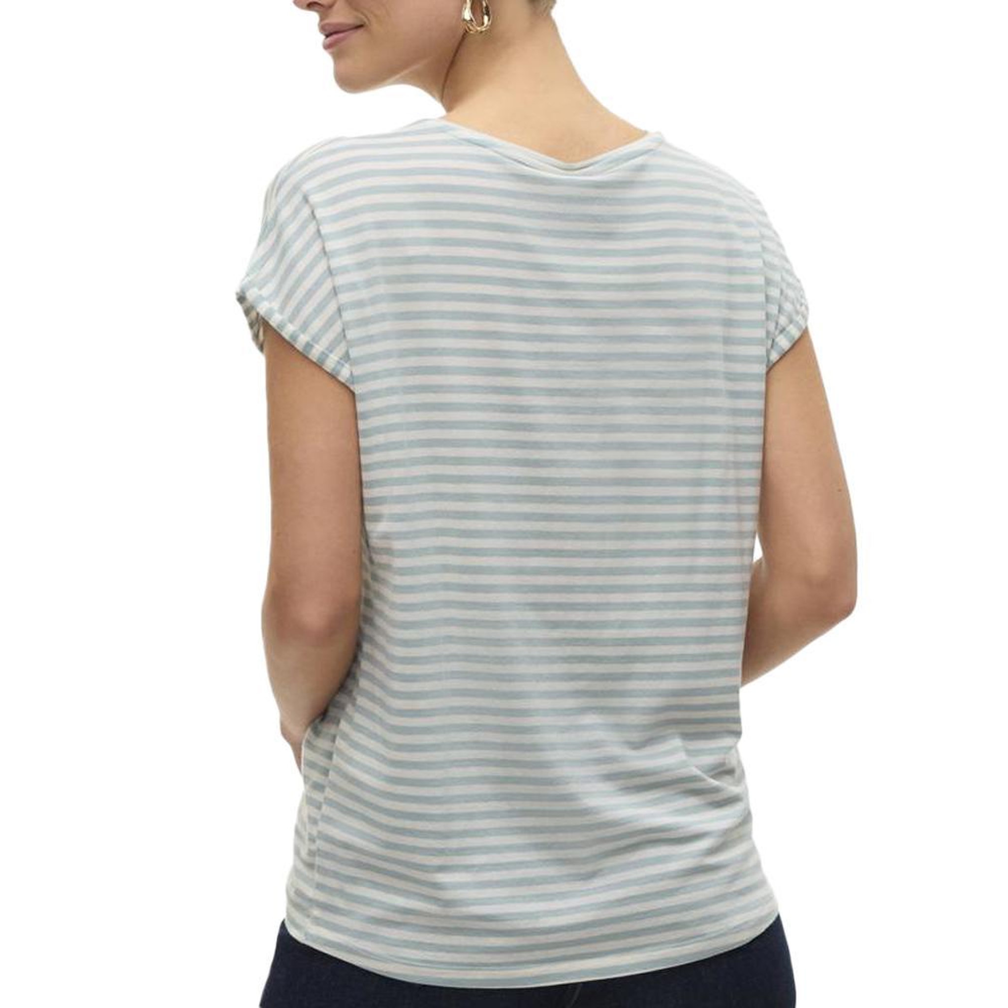Voir la diapositive 2 : Vero Moda T-shirt Blanc/Vert Femme Vero Moda Mava