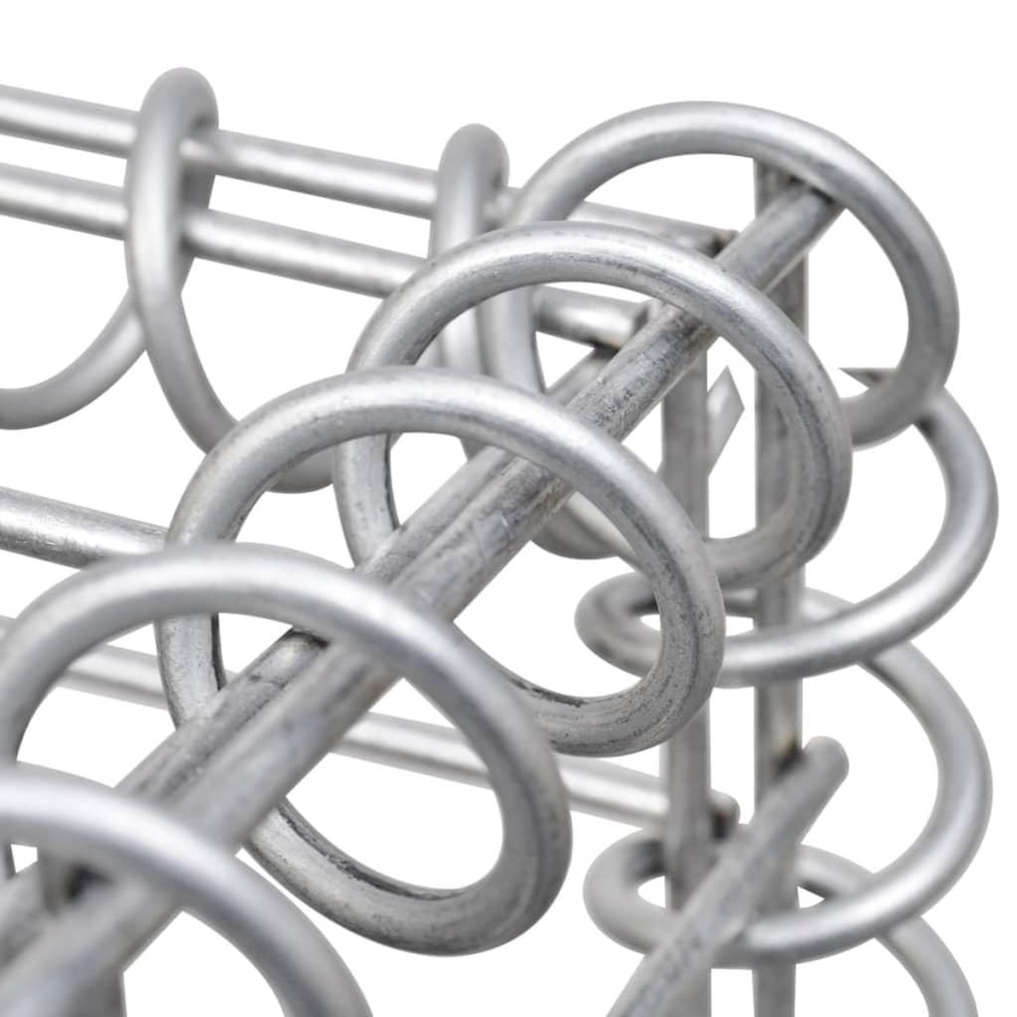 Voir la diapositive 5 : VIDAXL Lit sureleve a gabion Acier galvanise 450x30x10 cm