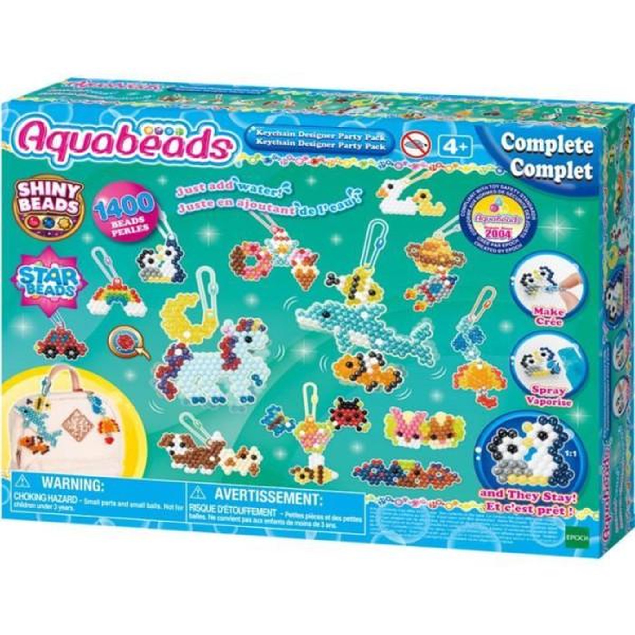Voir la diapositive 2 : Aquabeads Coffret création - aquabeads 35025 - mes porte-clés et suspensions