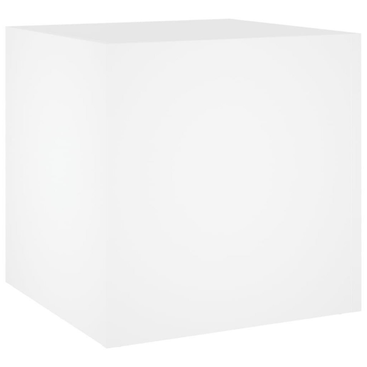 VIDAXL Jardiniere Blanc 40x40x40 cm Bois d'Ingenierie