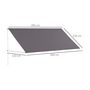 Voir la diapositive 3 : OUTSUNNY Store banne manuel rétractable inclinaison réglable 300 x 120 cm alu polyester gris