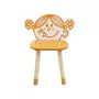 SWEEEK Lot de 2 chaises enfant collection Monsieur/Madame - Madame Bonheur Audrey. orange
