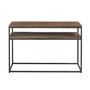 Voir la diapositive 2 : Paris Prix Console en Bois 2 Niveaux  Cassidy  120cm Naturel