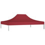 Voir la diapositive 2 : VIDAXL Toit de tente de reception 4,5x3 m Bordeaux 270 g/m^2