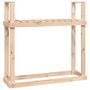 Voir la diapositive 2 : VIDAXL Support pour bois de chauffage 110x35x108,5 cm Bois de pin