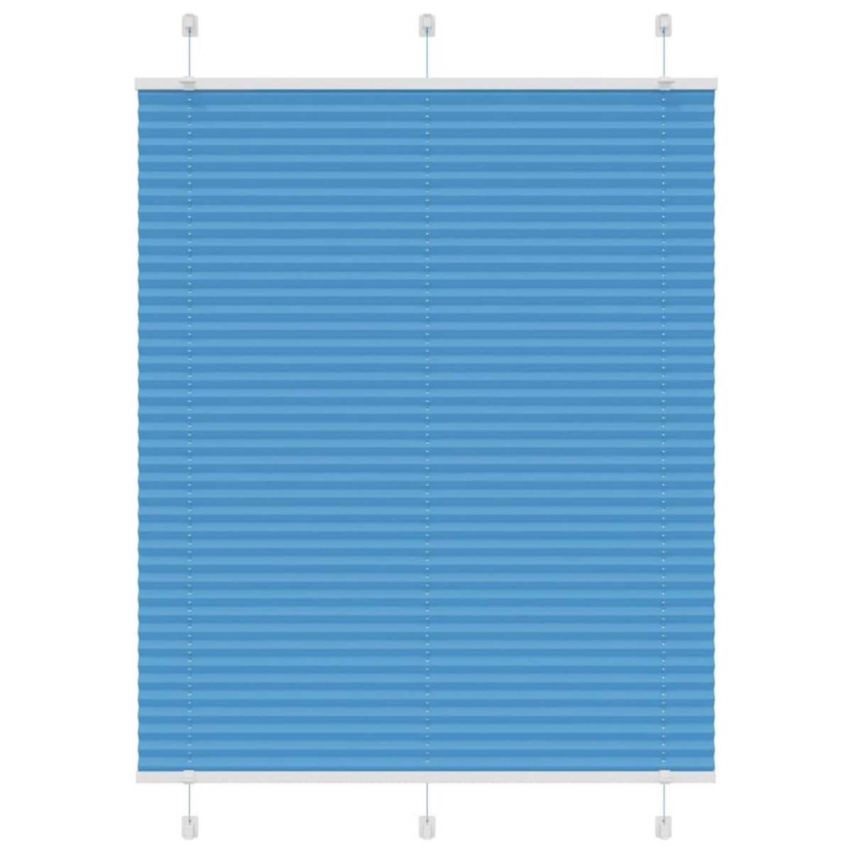 VIDAXL Store plisse bleu 105x150 cm largeur du tissu 104,4cm polyester