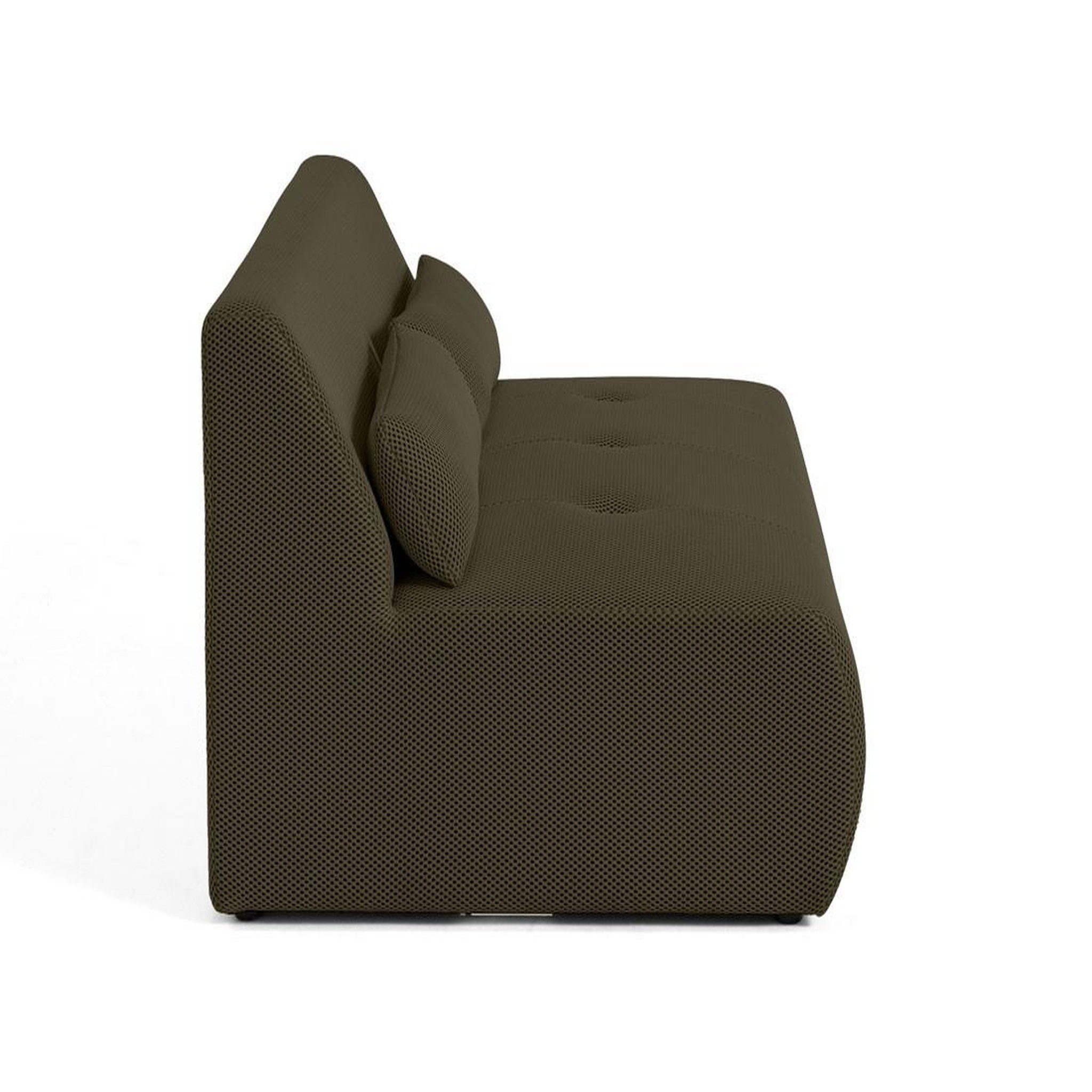 Voir la diapositive 3 : LISA DESIGN Onyx - canapé droit 2 places - en tissu mailles 3d