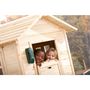Voir la diapositive 3 : PRAGMA Cabane de jardin pour enfant - Bois - H1.33m - NOA