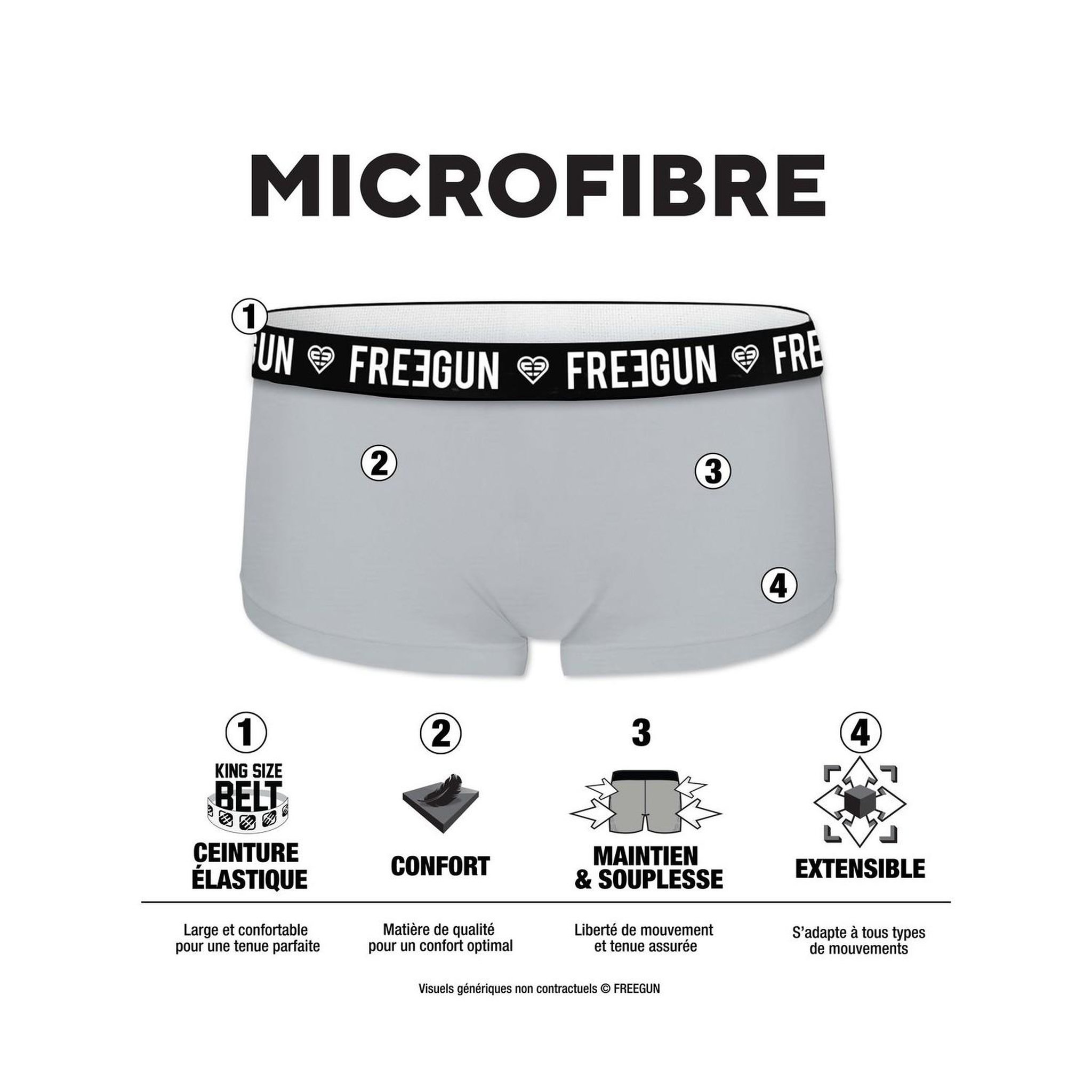 Voir la diapositive 2 : FREEGUN Lot de 4 Shortys fille Miss Freegun