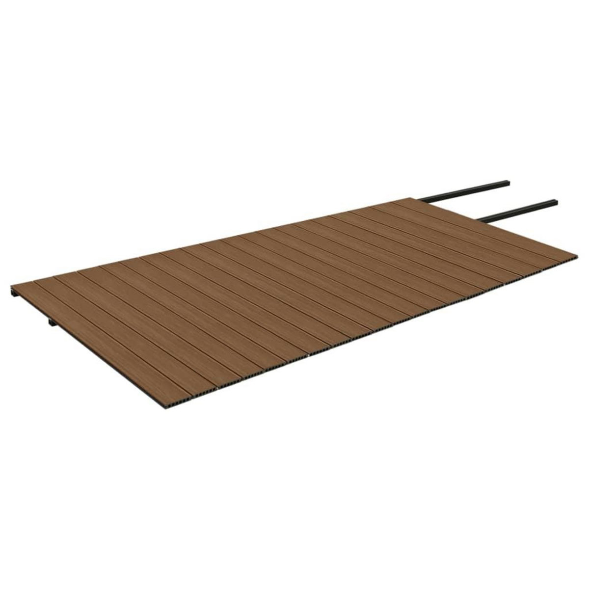 VIDAXL Panneaux de terrasse et accessoires WPC Marron/gris 40 m^2 2,2 m