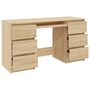 Voir la diapositive 5 : VIDAXL Bureau Chene sonoma 140x50x77 cm Bois d'ingenierie