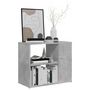 Voir la diapositive 3 : VIDAXL Armoire laterale Gris beton 60x30x50 cm Agglomere